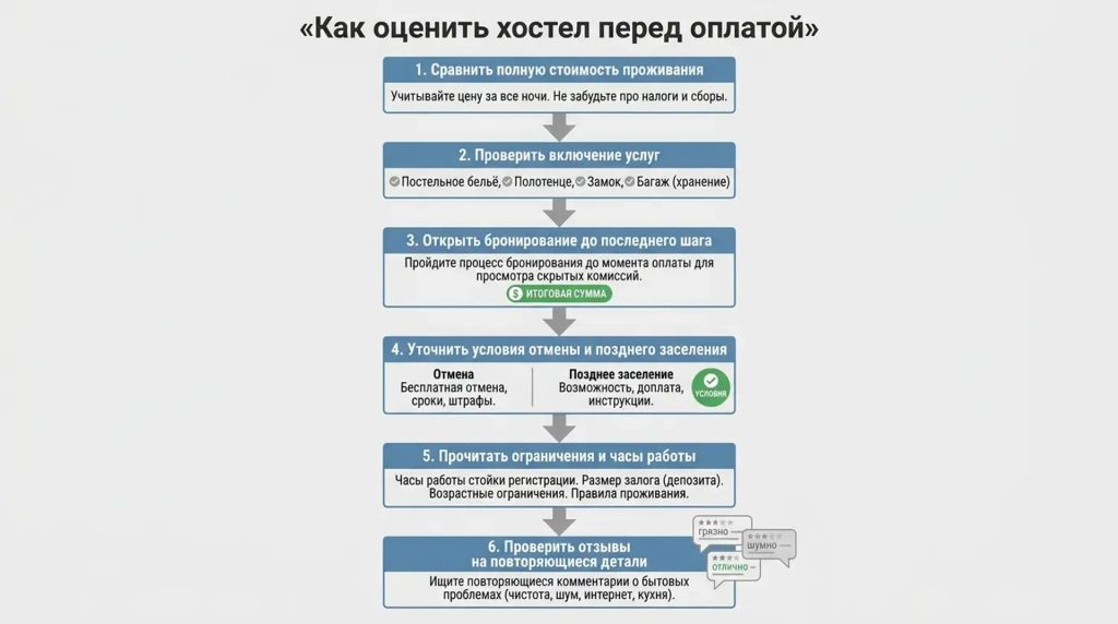 Как оценить хостел перед оплатой